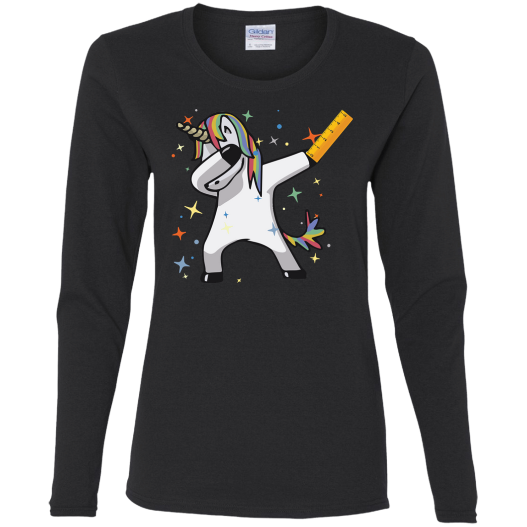 Funny Unicorn Teacher Long Sleeve Shirt