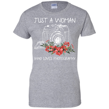 Load image into Gallery viewer, Just A Women Who Loves Photography Shirt
