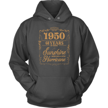 Load image into Gallery viewer, 1950 Years Shirt - 68th Birthday Of Being Sunshine Mixed With A Little Hurricane
